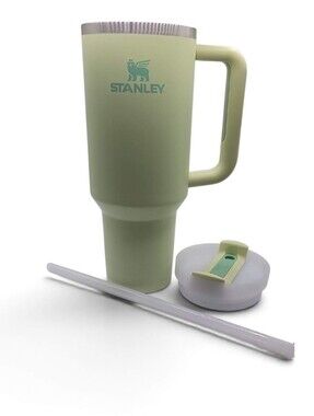 Stanley Quencher H2.0 FlowState Tumbler 40 oz / 1.18 L ,Pale Green ,Lid & Straw